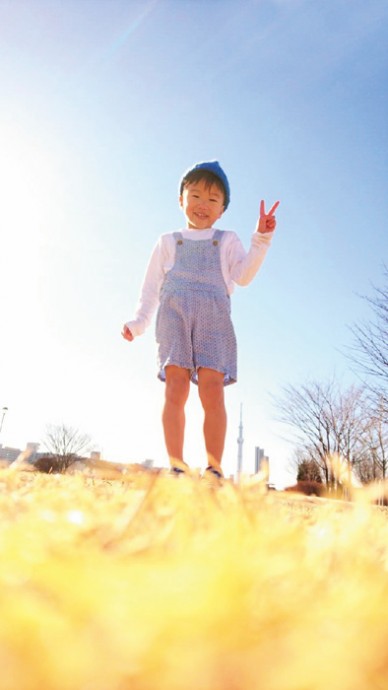 フォト内の、2番目のフィルタを使用。コントラストが少し高くなり、色みもくっきり。