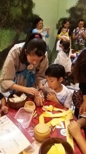 自分のはちまき作成中