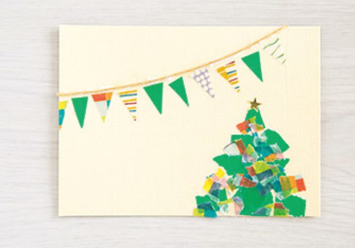 ハサミもノリも不要 マステで作るクリスマスカード ３ ４ ５ 歳