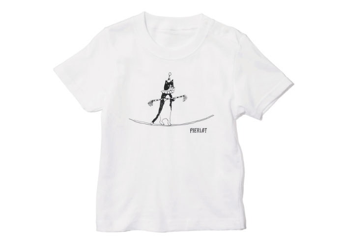 Hanakoママのスタイリストとピエルロのコラボ。サーカス猫のTシャツ