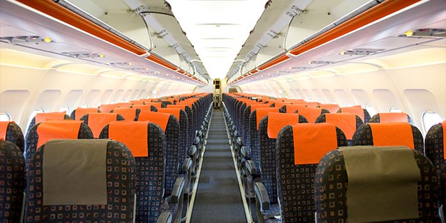 飛行機内写真